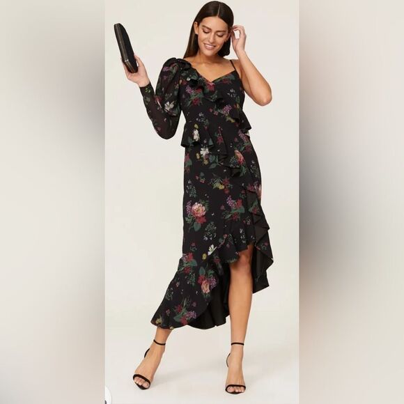 AMUR Pasqualena One Shoulder Dress Size 10 - Picture 1 of 12